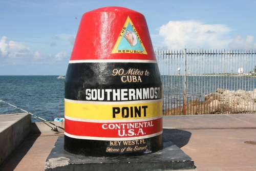Key West Southernmost Point Usa Florida Pier