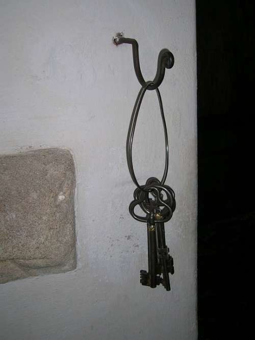 Keychain Antique Lock Keys Old Key Old
