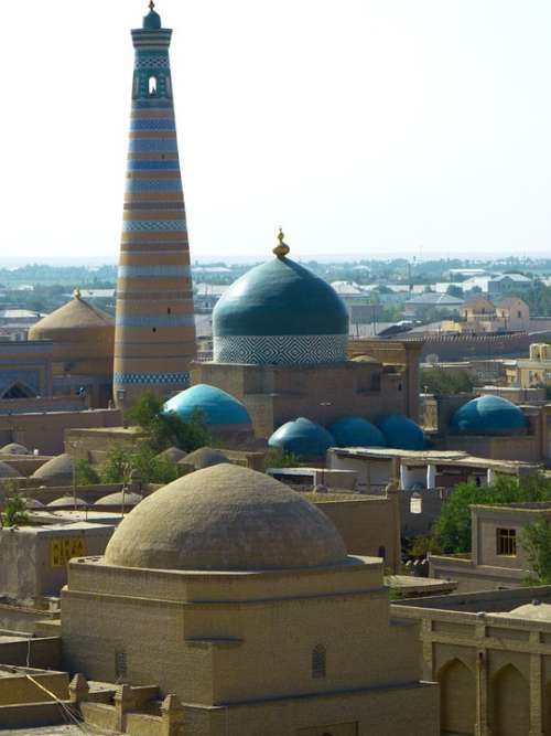 Khiva Kihva Minaret Chodja Islam Minaret