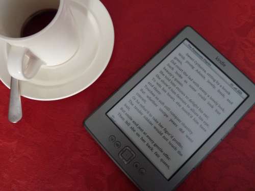 Kindle E-Reader Coffee E-Book Reading Literature