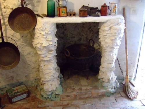 Kitchen Cave Sacromonte Granada Andalusia Spain