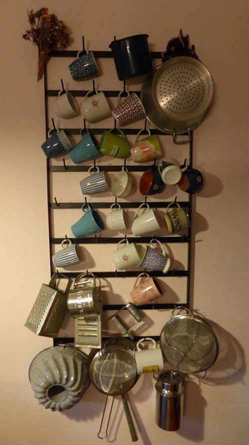 Kitchen Shelf Shelf T Kitchen Country House Cup