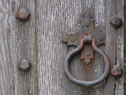 Knocker Handle Old Doorknob Entrance Antique Door