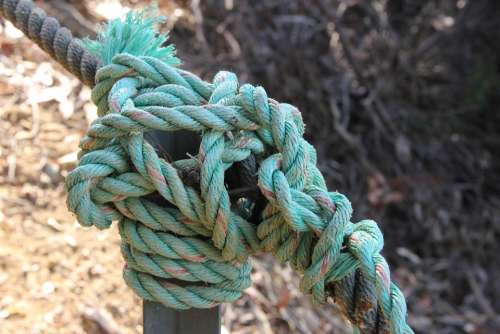 Knot Rope Cordage Twisted Ropes Hold Tight