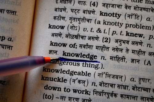 Knowledge Dictionary Book Underline Education