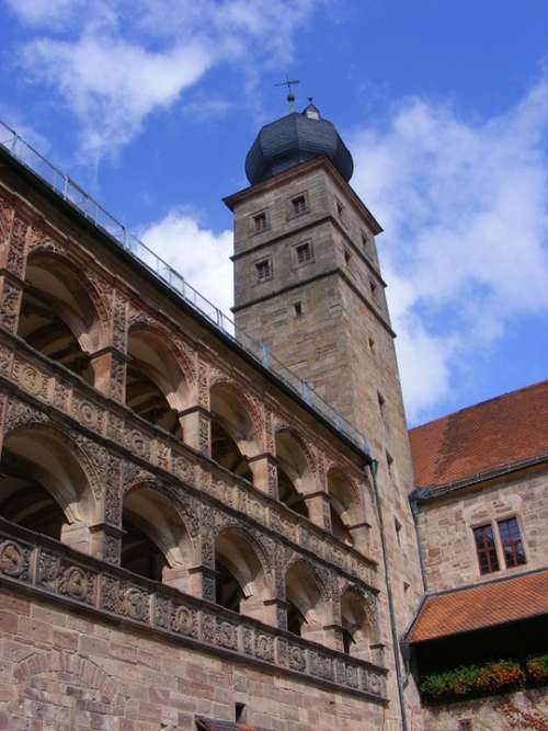 Kulmbach Castle Plassenburg Castle Historically Sky