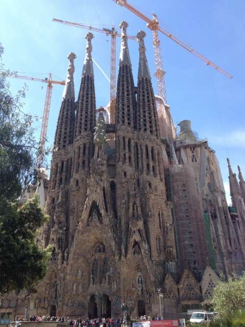 La Sagrada Familia Gaudí Cathedral Dome Church