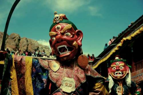 Ladakh India Tibet Costume Tradition Chinese