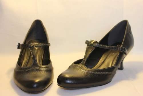 Ladies Shoes Shoes Black Leather Fashion Clothing