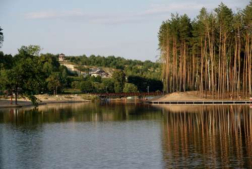 Lagoon Krasnobrod View Landscape Water