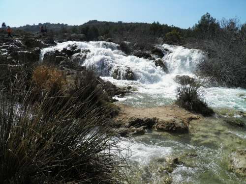 Lagoons Of Ruidera Water Spain Nature Waterfall