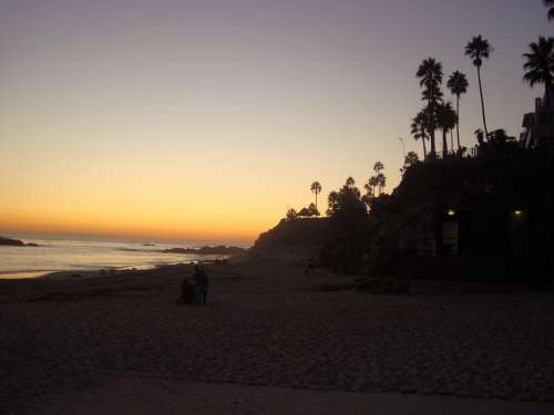 Laguna Beach California Sunset Coastline Ocean