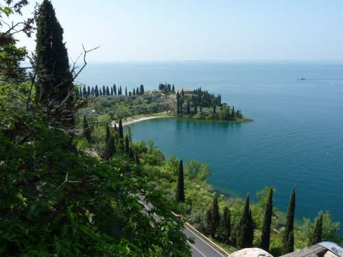 Lake Water Nature Green Garda Italy