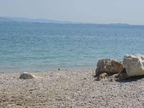 Lake Beach Rock Water Summer Vacations Sea