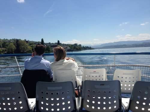 Lake Love Zurich Romance Pair Boat Water Travel