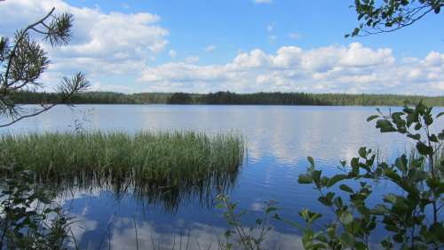 Lake Landscape Clouds Water Nature Sky Blue