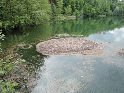 Lake Burghausen Woehrtsee Water Whirlpool