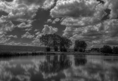 Lake Clouds Water Sky Nature Landscape Rest Mood