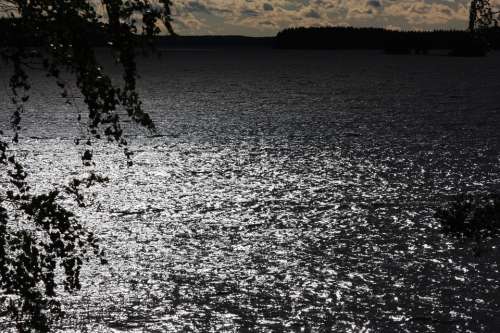 Lake Storm Wave The Looming Cloud The Wind Water