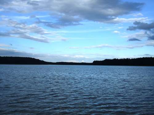 Lake Clouds Abendstimmung