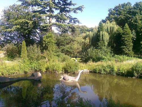 Lake Summer Park Landscape Water Crystal Palace