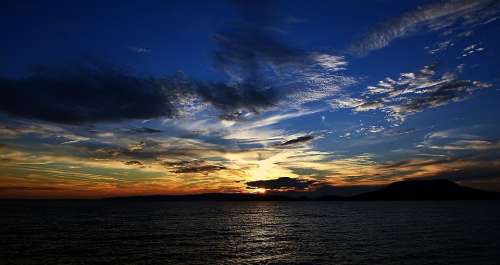 Lake Balaton Sunset Nature