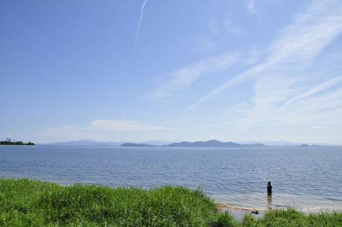 Lake Biwa Lake Biwa In Shiga Station