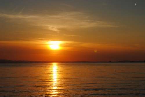 Lake Constance Sunset Lake Abendstimmung Water Sky