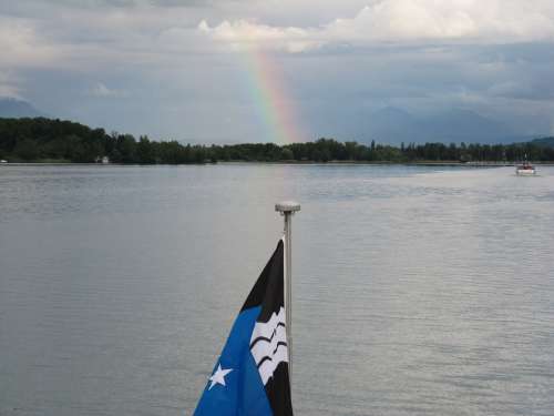 Lake Hallwil Rainbow Lake Flag