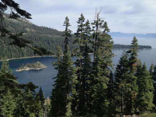 Lake Tahoe Emerald Bay Water California Island