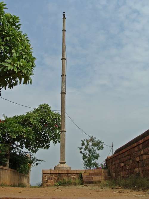 Lamp Post Patwardhan Palace Tower Jamkhandi