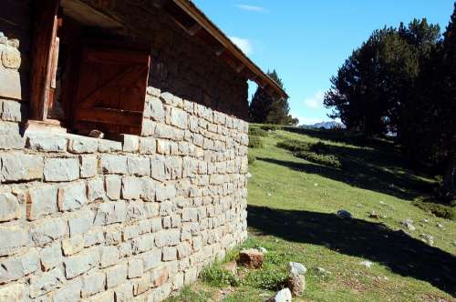 Landscape Refuge Cabin Animal Shelter Mountain Hut