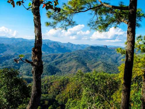 Landscape Mountains North Thailand