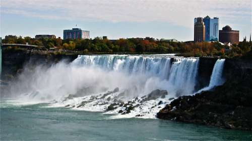 Landscape River Water Nature Niagarafalls