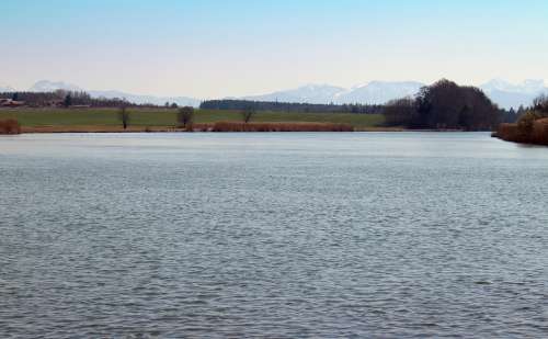 Landscape Chiemgau River Alz Water Watercourse