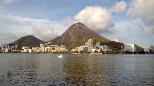 Landscape City Rio De Janeiro Sky Symmetry Brazil