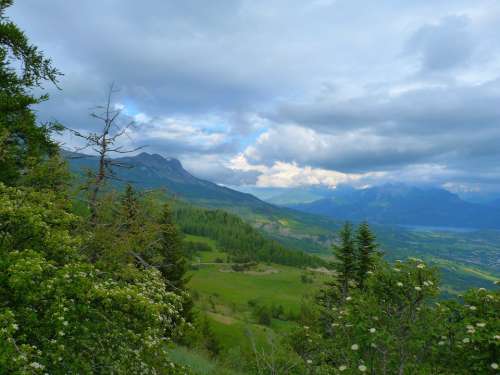 Landscape Nature Mountain Alps Hautes Alpes Sky