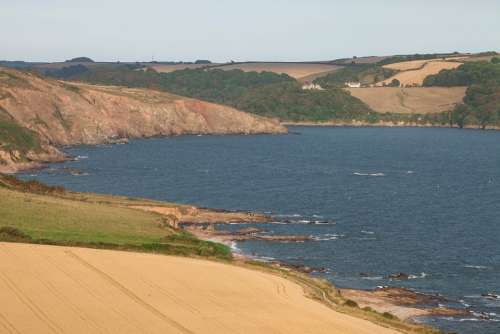 Landscape Sea Bay Cereals Rock Forest Coast