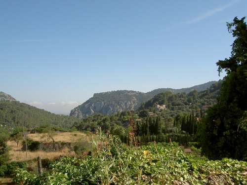 Landscape Majorca Scenery Mountains Rural Spain