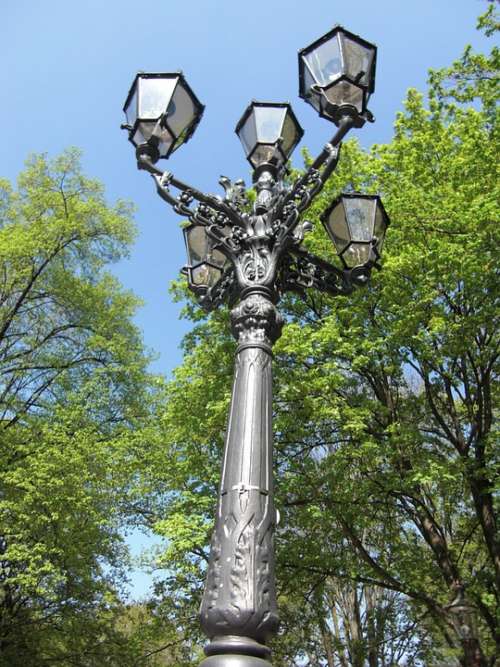 Lantern Berlin Old Light Historically Street Lamp