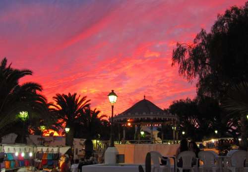 Lanzarote Abendstimmung Sky