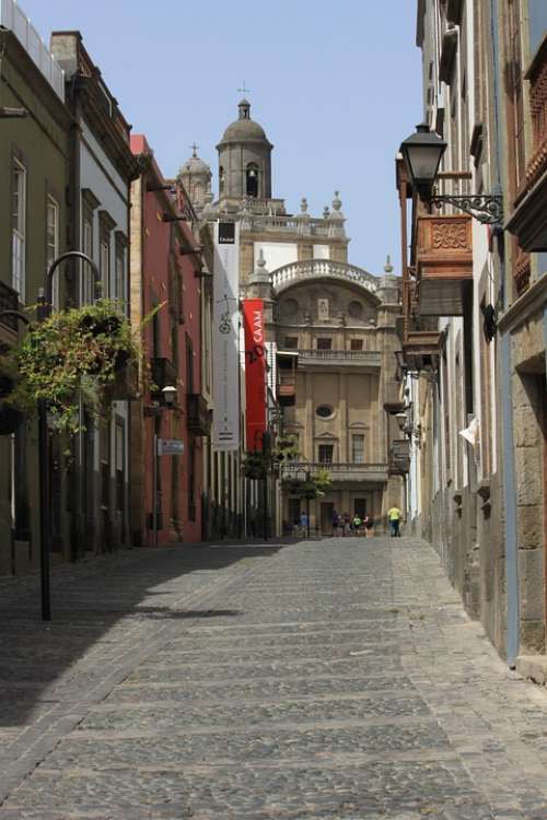 Las Palmas Town Village Pavement Gran Canaria