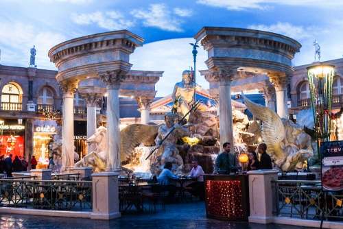 Las Vegas Caesars Palace Forum Architecture Nevada