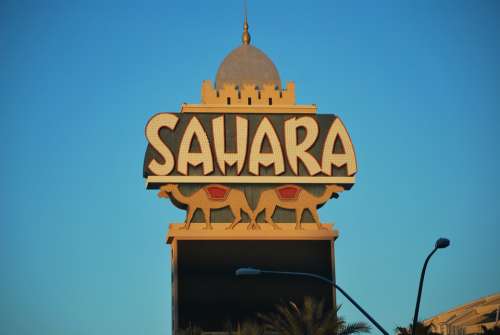 Las Vegas Sahara Casino Landmark Architecture
