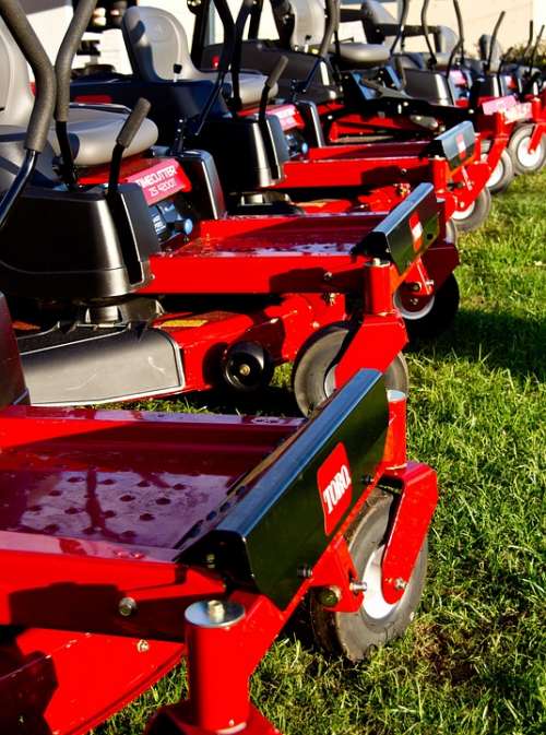 Lawnmower Mowers Lawn Ride-On New Red Gardening