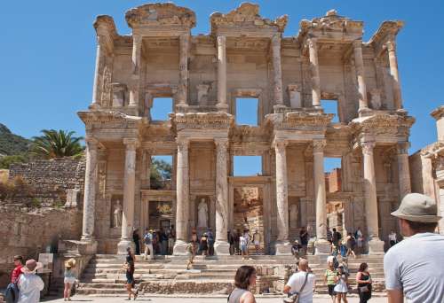 Library Of Celsus Ancient Roman Building Ephesus
