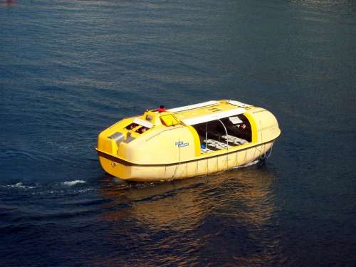 Life Boat Survival Unit Yellow Boat Emergency