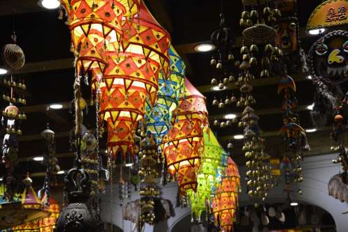 Light Lantern Colorful Store Market China