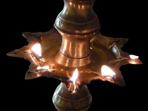 Light Lamp Oil Lamp Buddhism Seem Shining Temple