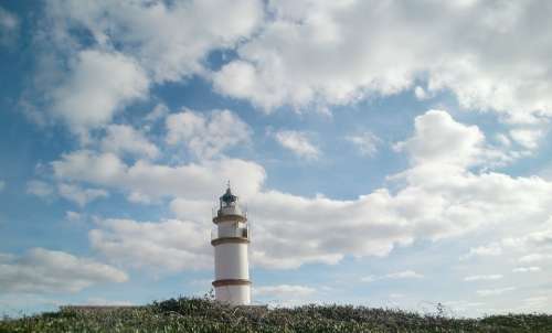 Lighthouse Sky Clouds Mood